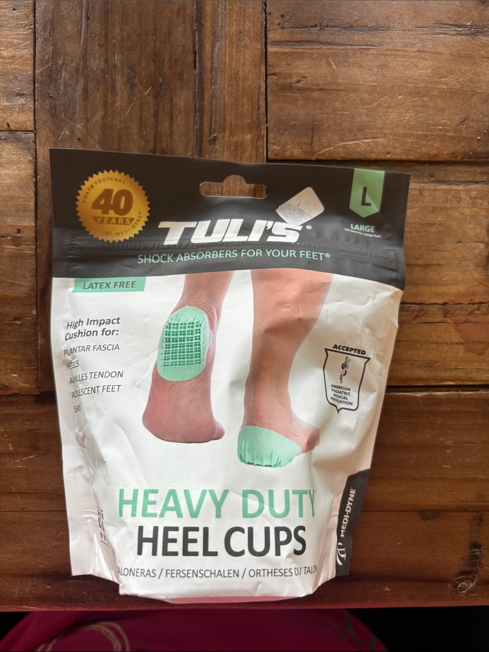 Tuli’s Heavy Duty Heel Cups - Large Mint Green
